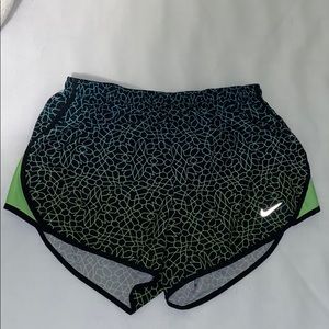 patterned Nike dry fit running shorts